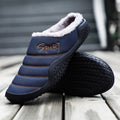 Autumn Winter Cotton Slippers Male Thick - soled Indoor