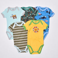 Cotton Baby Short-sleeved Jumpsuit Newborn Romper