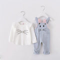 Two-Piece Short-Sleeved T-Shirt Bib