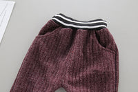 Baby Knitted Sweater Set Children's Solid Color Long Sleeve Two-Piece Set