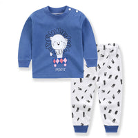Children's Cotton Long Sleeved Trousers For Home Wear