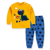 Children's Cotton Long Sleeved Trousers For Home Wear