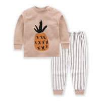 Children's Cotton Long Sleeved Trousers For Home Wear