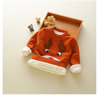 Boys Wool Plus Velvet Thick Sweater Children Sweater