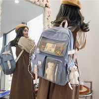 Large Capacity Backpack Multi-pocket School Bag