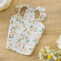 Floral Anti-hair Cat Halter Skirt