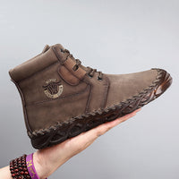 Retro Trend Tooling Boots High-Top Casual Shoes