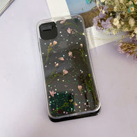 Compatible with Apple , Real Flower Gypsophila Dry Flower Epoxy Glitter Phone Case