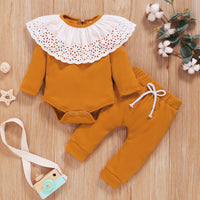 Solid color pit strip romper suit