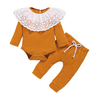 Solid color pit strip romper suit