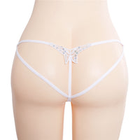Women's Lace Waist Elastic Panties Thong