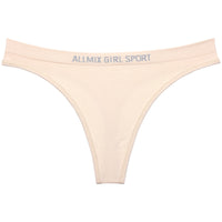Women's Seamless Fitness Alphabet Panties Thong