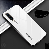 Huawei P30 Mobile Phone Case Glass P30pro all-Inclusive Anti-fall Personality Creative Simple Fashion Gradient Color Protective Cover