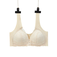 Front Buckle Unsealed Lace Beauty Back Bra