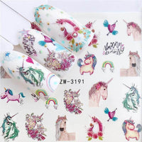 32 Designs Flamingo Fruit Flower Series Nail Water Decals D