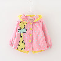 New Windbreaker Baby Girl's Jacket For Infants And Children Aged 1-2-3-4