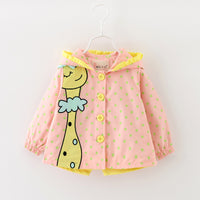 New Windbreaker Baby Girl's Jacket For Infants And Children Aged 1-2-3-4