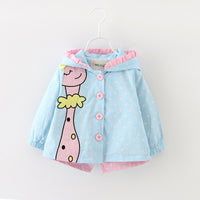 New Windbreaker Baby Girl's Jacket For Infants And Children Aged 1-2-3-4