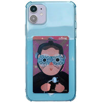 Pure Color Soft Protective Cover Four-Corner Anti-Fall Mobile Phone Case