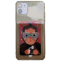 Pure Color Soft Protective Cover Four-Corner Anti-Fall Mobile Phone Case