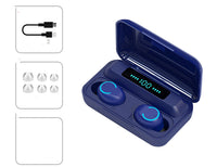 The New Private Model F9-9 Bluetooth Headset 5.0 Binaural Touch Screen Display Mini Cross-Border
