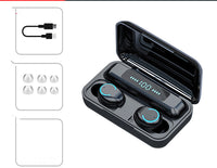The New Private Model F9-9 Bluetooth Headset 5.0 Binaural Touch Screen Display Mini Cross-Border