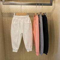 Girls' sport winter style foreign style children's down guard pants