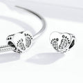 Romantic Foot Print Sterling Silver Beaded Accessories