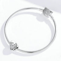 Romantic Foot Print Sterling Silver Beaded Accessories