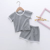 Men's And Women's Baby Home Service Suits Thin Children's Air Conditioning Suits