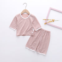 Men's And Women's Baby Home Service Suits Thin Children's Air Conditioning Suits
