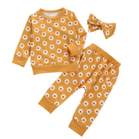Full Print Chrysanthemum Suit Baby And Child Suit