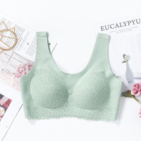 No Steel Ring Bra, Maintenance Latex Lace Bra, Women's Underwear
