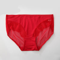 Haosangyuan new silk underwear fashion lace comfortable breathable mesh sexy briefs