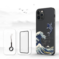 Compatible with Apple ,  Lens All-Inclusive Anti-Fall Protective Shell Tide Chinese Style Mobile Phone Case