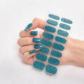 Scallion Powder Nail Stickers Solid Color Sequined Nail Stickers