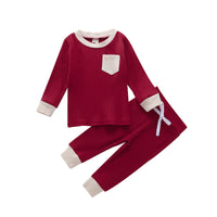 Spring And Autumn New Pit Strip Four-color Suit