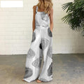 Side Pocket Casual Wide-leg Side Buckle Jumpsuit