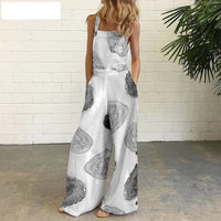 Side Pocket Casual Wide-leg Side Buckle Jumpsuit