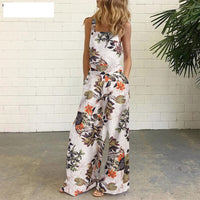 Side Pocket Casual Wide-leg Side Buckle Jumpsuit
