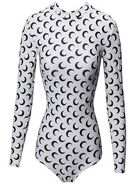 Slim One-Piece Triangle Long-Sleeved Sunscreen Swimsuit