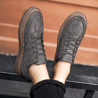 Men's Retro Fashion British Casual Leather Shoes