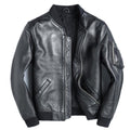New Black Leather Leather Men's Baseball Uniform Short