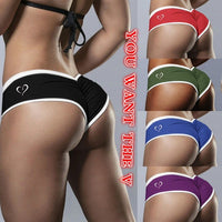 Colorful Printed Letters Hip Shorts