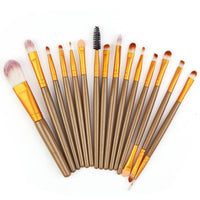 Set Of 15 Makeup Brushes