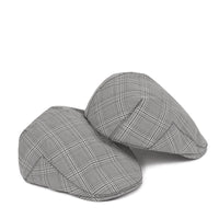 British Plaid Beret Hat Men's Forward Hat Wholesale Casual Retro Duck Tongue Old Man Hat Day Thin Spring And Summer Tide
