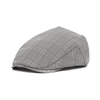British Plaid Beret Hat Men's Forward Hat Wholesale Casual Retro Duck Tongue Old Man Hat Day Thin Spring And Summer Tide