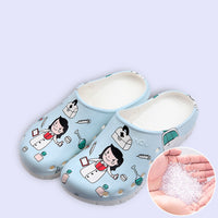 Operating Room Slippers Women Soft Sole Toe Cap Shoes