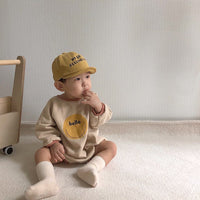 Long-sleeved Smiley Baby Bodysuit