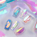 Aurora Ice Cube Cellophane Nail Decoration Box
